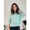 Svetr tenký dlouhý rukáv dámský (S/M ONE SIZE) ITALSKÁ MÓDA IMM23NM1236/DUR (Velikost S/M/L, Barva červená)