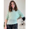 Svetr tenký dlouhý rukáv dámský (S/M ONE SIZE) ITALSKÁ MÓDA IMM23NM1236/DUR (Velikost S/M/L, Barva červená)