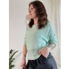 Svetr tenký dlouhý rukáv dámský (S/M ONE SIZE) ITALSKÁ MÓDA IMM23NM1236/DUR (Velikost S/M/L, Barva červená)