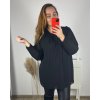 Halenka dlouhý rukáv dámská nadrozměr  (3XL/4XL ONE SIZE) ITALSKÁ MÓDA IMWQ233863/DUR