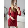 Šaty společenské třpytivé dlouhý rukáv dámské (S/M ONE SIZE) ITALSKÁ MODA IMM23M284A/DUR