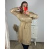 Šaty společenské flitrové dlouhý rukáv dámské nadrozměr  (3XL/4XL ONE SIZE) ITALSKÁ MÓDA IMWQ23170/DUR (Velikost 3XL/4XL, Barva Černá)