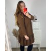 Šaty elegantní dlouhý rukáv dámské nadrozměr (3XL/4XL ONE SIZE) ITALSKÁ MÓDA IMWQ23202/DUR