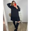 Šaty elegantní dlouhý rukáv dámské nadrozměr (3XL/4XL ONE SIZE) ITALSKÁ MÓDA IMWQ23202/DUR