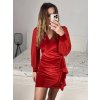 Šaty sametové elegantní dlouhý rukáv dámské (S/M ONE SIZE) ITALSKÁ MÓDA IMWAE234446/DUR
