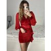 Šaty sametové elegantní dlouhý rukáv dámské (S/M ONE SIZE) ITALSKÁ MÓDA IMWAE234446/DUR
