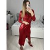 Šaty elegantní flitrové dlouhý rukáv dámské (S/M ONE SIZE) ITALSKá MóDA IMM23M5114/DU (Velikost S/M/L, Barva Černá)