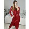 Šaty elegantní flitrové dlouhý rukáv dámské (S/M ONE SIZE) ITALSKá MóDA IMM23M5114/DU (Velikost S/M/L, Barva Černá)