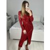 Šaty elegantní flitrové dlouhý rukáv dámské (S/M ONE SIZE) ITALSKá MóDA IMM23M5114/DU (Velikost S/M/L, Barva Černá)