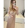 Šaty dlouhé společenské flitrové dlouhý rukáv dámské (S/M ONE SIZE) ITALSKÁ MÓDA IMWGS234294/DUR (Velikost S/M/L, Barva Černá)