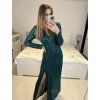 Šaty dlouhé společenské flitrové dlouhý rukáv dámské (S/M ONE SIZE) ITALSKÁ MÓDA IMWGS234294/DUR