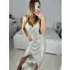 Šaty společenské na ramínka třpytivé dámské (XS/S/M ONE SIZE) ITALSKÁ MÓDA IM323LUFI/DU (Velikost S/M/L, Barva Černá)