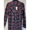 Šaty elegantní kabátkové s páskem dlouhý rukáv dámské (S/M ONE SIZE) ITALSKÁ MÓDA IMPGM235862/DUR (Velikost S, Barva červená)