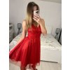 Šaty společenské na ramínka tylové dámské (XS/S/M/L ONE SIZE) ITALSKá MóDA IMC23498/DUR (Velikost S/M/L, Barva Černá)