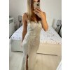 Šaty elegantní třpytivé s flitry na ramínka dámské (S/M ONE SIZE) ITALSKÁ MÓDA IMWAE2342230/DU (Velikost S/M/L, Barva Černá)