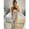 Šaty elegantní třpytivé s flitry na ramínka dámské (S/M ONE SIZE) ITALSKÁ MÓDA IMWAE2342230/DU