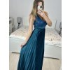 Šaty dlouhé společenské flitrové sametové bez rukávu dámské (S/M ONE SIZE) ITALSKÁ MÓDA IMWB233931/DU (Velikost S/M/L, Barva Černá)