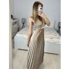 Šaty dlouhé společenské flitrové sametové bez rukávu dámské (S/M ONE SIZE) ITALSKÁ MÓDA IMWB233931/DU (Velikost S/M/L, Barva Černá)