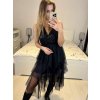 Šaty společenské flitrové bez rukávu dámské (S/M ONE SIZE) ITALSKÁ MÓDA IMWGB234289/DU
