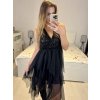 Šaty společenské flitrové bez rukávu dámské (S/M ONE SIZE) ITALSKÁ MÓDA IMWGB234289/DU