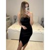 Šaty elegantní sametové bez rukávu dámské (S/M ONE SIZE) ITALSKÁ MÓDA IMPMD2331459/DU