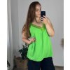 Tílko s krajkou dámské nadrozměr Pizzo (XL/2XL/3XL ONE SIZE) ITALSKÁ MÓDA IMBM23023/DU (Velikost 2XL/3XL, Barva bílá)