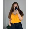 Tílko s krajkou dámské nadrozměr Pizzo (XL/2XL/3XL ONE SIZE) ITALSKÁ MÓDA IMBM23023/DU (Velikost 2XL/3XL, Barva bílá)