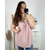 Tílko s krajkou dámské nadrozměr Pizzo (XL/2XL/3XL ONE SIZE) ITALSKÁ MÓDA IMBM23023/DU (Velikost 2XL/3XL, Barva bílá)