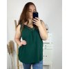 Tílko s krajkou dámské nadrozměr Pizzo (XL/2XL/3XL ONE SIZE) ITALSKÁ MÓDA IMBM23023/DU (Velikost 2XL/3XL, Barva bílá)