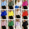 Halenka elegantní dlouhý rukáv dámská (S/M ONE SIZE) ITALSKÁ MÓDA IMWB23107/DR (Velikost S/M/L, Barva Černá)