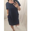 Šaty klasik letní krátký rukáv dámské (L/XL ONE SIZE) ITALSKá MóDA IMB22BASIC/DUR (Velikost L/XL, Barva zelená)