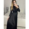 Šaty dlouhé společenské flitrové dlouhý rukáv dámské (S/M ONE SIZE) ITALSKÁ MÓDA IMPGM2324526/DUR