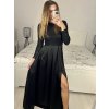 Šaty dlouhé společenské flitrové dlouhý rukáv dámské (S/M ONE SIZE) ITALSKÁ MÓDA IMPGM2324526/DUR