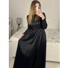 Šaty dlouhé společenské flitrové dlouhý rukáv dámské (S/M ONE SIZE) ITALSKÁ MÓDA IMPGM2324526/DUR