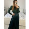 Šaty dlouhé společenské flitrové dlouhý rukáv dámské (S/M ONE SIZE) ITALSKÁ MÓDA IMPGM2324526/DUR