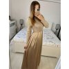 Šaty dlouhé společenské flitrové dlouhý rukáv dámské (S/M ONE SIZE) ITALSKÁ MÓDA IMPGM2324526/DUR