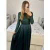 Šaty dlouhé společenské flitrové dlouhý rukáv dámské (S/M ONE SIZE) ITALSKÁ MÓDA IMPGM2324526/DUR