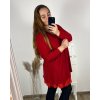 Tunika elegantní třpytivé dlouhý rukáv dámské nadorzměr (2XL/3XL ONE SIZE) ITALSKá MóDA IMC23AMELIA/DUR (Velikost 2XL/3XL, Barva Černá)