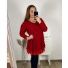 Tunika elegantní třpytivé dlouhý rukáv dámské nadorzměr (2XL/3XL ONE SIZE) ITALSKá MóDA IMC23AMELIA/DUR (Velikost 2XL/3XL, Barva Černá)