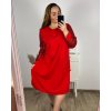 Šaty společenské flitrové dlouhý rukáv dámské nadrozměr (3XL/4XL/5XL ONE SIZE) ITALSKÁ MÓDA IMWT234281/DU (Velikost 3XL/4XL, Barva Černá)