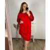 Šaty společenské flitrové dlouhý rukáv dámské nadrozměr (3XL/4XL/5XL ONE SIZE) ITALSKÁ MÓDA IMWT234281/DU