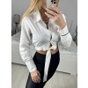 Košile croptop se zavazováním dlouhý rukáv dámská (S/M ONE SIZE) ITALSKÁ MÓDA IMWAA233873/DUR