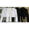 Košile croptop dlouhý rukáv dámská (S/M ONE SIZE) ITALSKÁ MÓDA IMWAA233946/DUR (Velikost S/M/L, Barva bílá)
