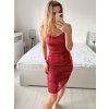 Šaty flitrové na ramínka dámské (S/M ONE SIZE) ITALSKÁ MÓDA IMWY23191/DUR
