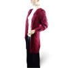 Cardigan pletený dlouhý rukáv dámský nadrozměr (L/XL/2XL ONE SIZE) ITALSKÁ MÓDA IM423455/DR