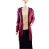 Cardigan pletený dlouhý rukáv dámský nadrozměr (L/XL/2XL ONE SIZE) ITALSKÁ MÓDA IM423455/DR (Velikost XL/2XL, Barva žlutá hořčicová)