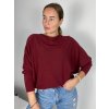 Svetr slabý úpletový dlouhý netopýří rukáv dámský (S/M/L ONE SIZE) ITALSKá MóDA IM723GALA/DR