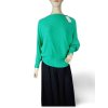 Svetr slabý úpletový dlouhý netopýří rukáv dámský (S/M/L ONE SIZE) ITALSKá MóDA IM723GALA/DR (Velikost S/M/L, Barva Černá)