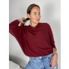 Svetr slabý úpletový dlouhý netopýří rukáv dámský (S/M/L ONE SIZE) ITALSKá MóDA IM723GALA/DR (Velikost S/M/L, Barva Černá)