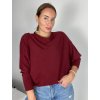 Svetr slabý úpletový dlouhý netopýří rukáv dámský (S/M/L ONE SIZE) ITALSKá MóDA IM723GALA/DR